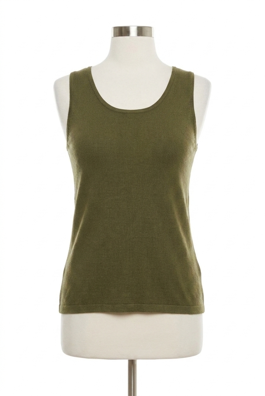 NEW ANGEL APPAREL knit tank in sage